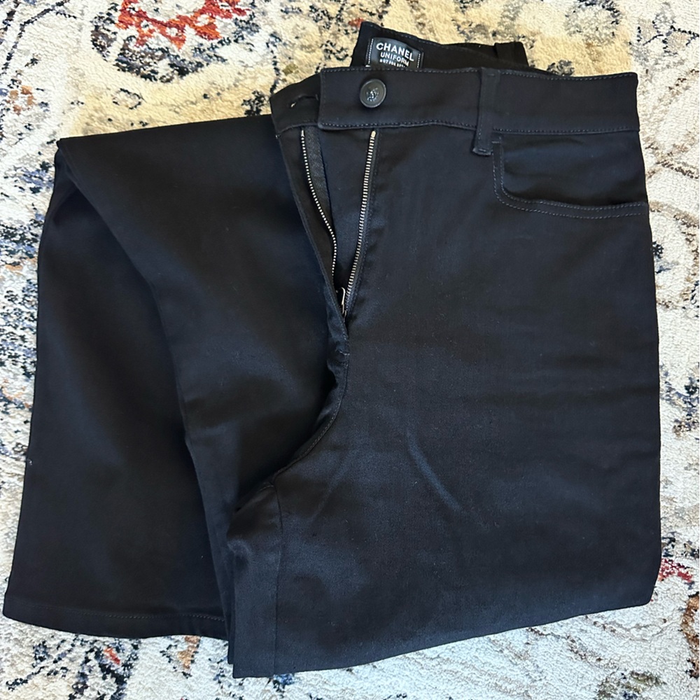 Chanel Uniform Black Denim